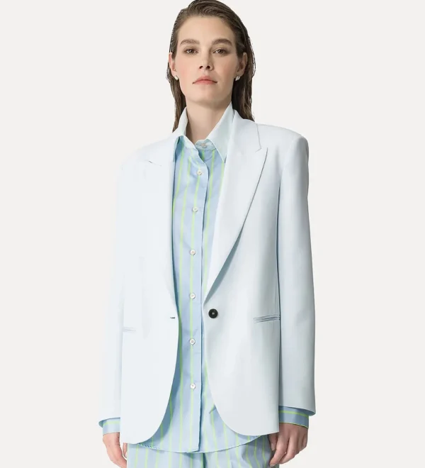 Blazer satin nuage