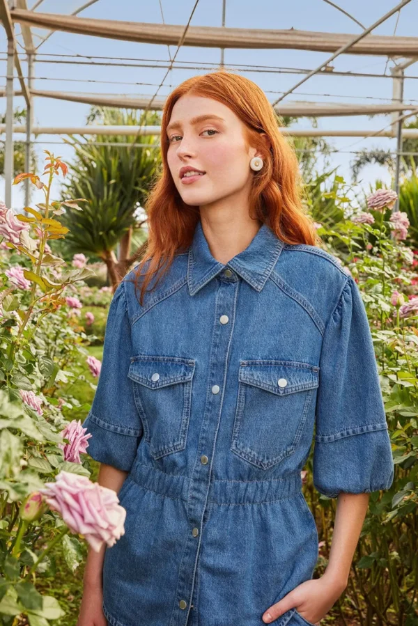 blouse chemise denim