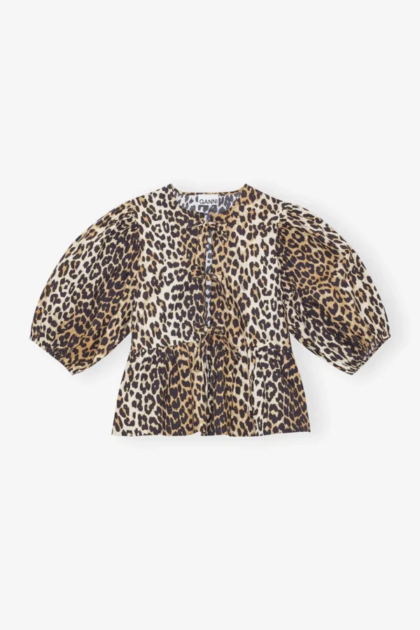 Blouse noeuds print Léopard