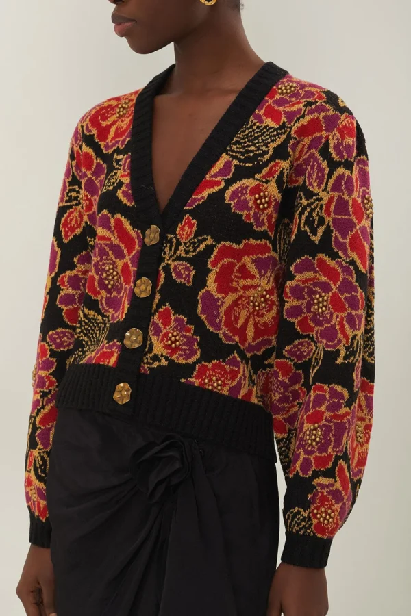 Cardigan print Shiny Chita