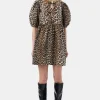 Mini robe print Léopard