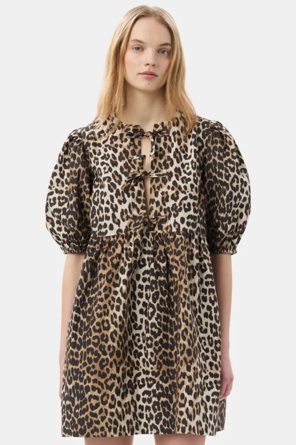 Mini robe print Léopard