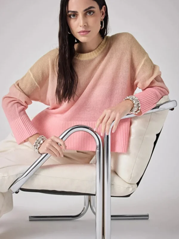 Pull col rond tie & dye ARES