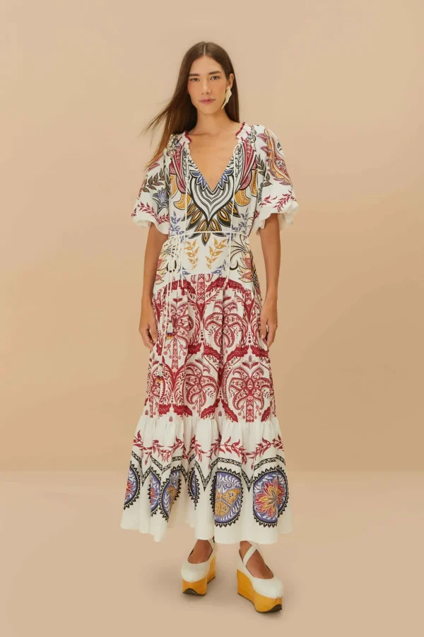 Robe Maxi dress tropical camafeu boho glam