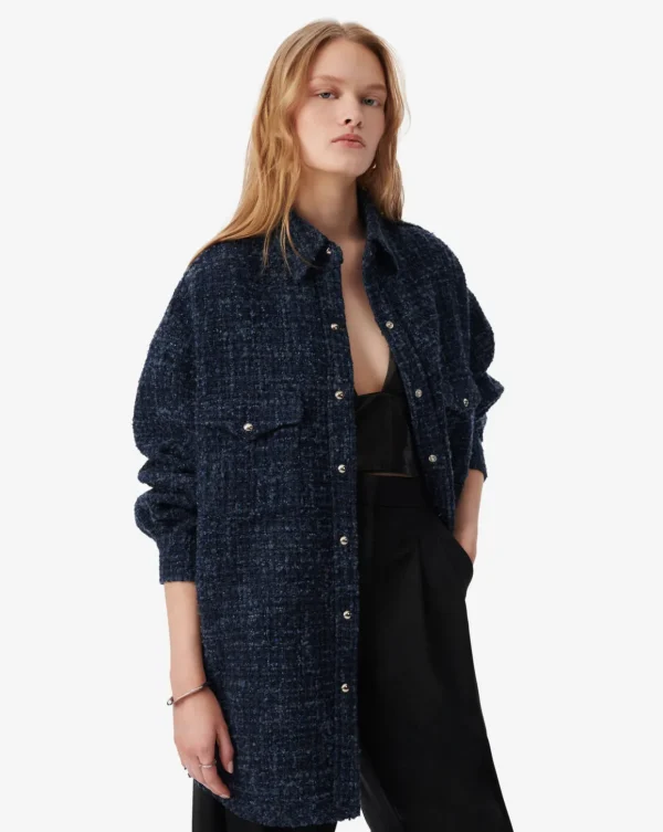 Surchemise longue denim BINNA