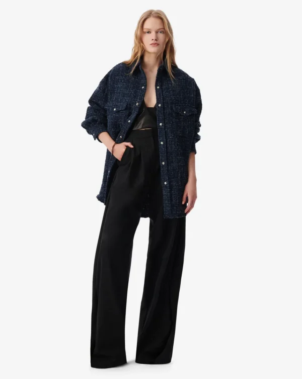 Surchemise longue denim BINNA