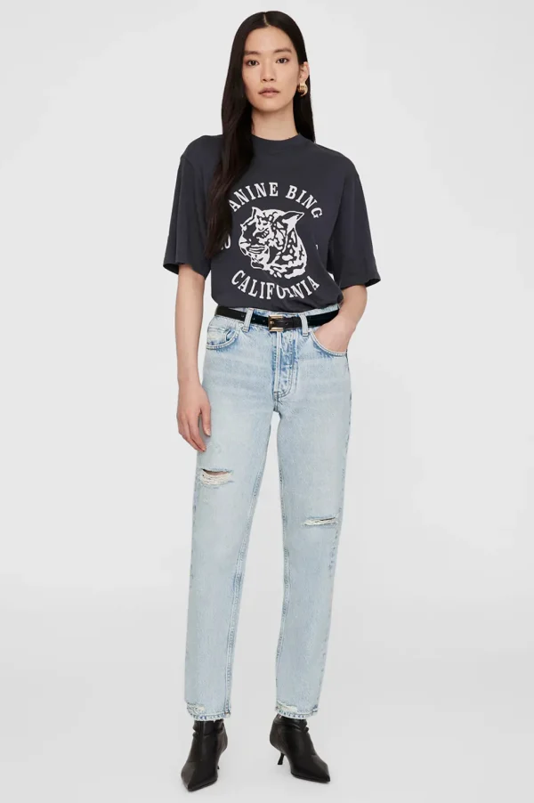 T-shirt Collegiate Leopard