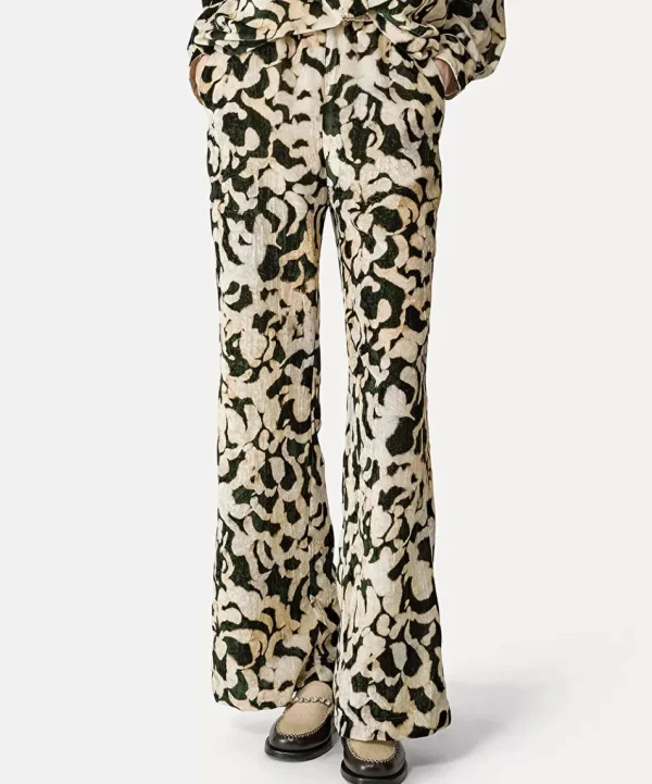 Wijde fluwelen broek