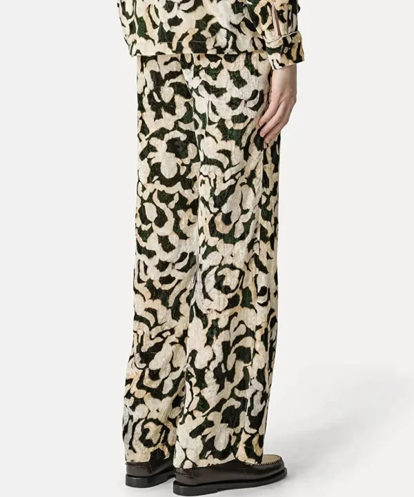 Wijde fluwelen broek
